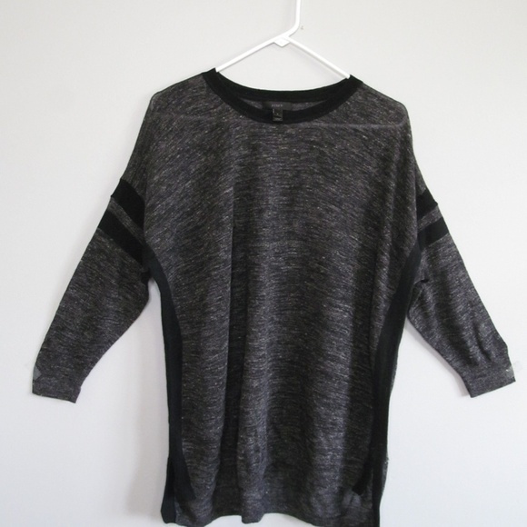 J CREW Gray Linen Alpaca Blend Pullover Tunic Top Women's Size Large - Picture 7 of 10